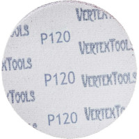 Круг абразивный под липучку (125 мм; Р120, 10 шт.) Vertextools 12800-120