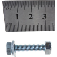 Болт с гайкой и шайбой Метизный двор цинк м6х30мм, 10 шт. 4607173901729