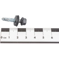 Кровельный саморез Daxmer 5,5х25 RAL 7024, сверло №3, 250 шт. 00000304309