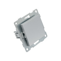 Выключатель GUSI ELECTRIC Ugra 1 клавиша, СУ, 10А, 250В, серебро С11В1-004