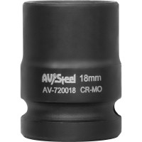 Головка ударная шестигранная (18 мм; 1/2DR) AV Steel AV-720018