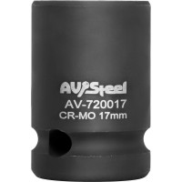 Головка ударная шестигранная (17 мм; 1/2DR) AV Steel AV-720017