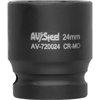 Головка ударная шестигранная (24 мм; 1/2DR) AV Steel AV-720024