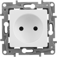 Розетка Legrand без заземления Legrand Etika со шторками 16А 250В винтовые зажимы белый 672234