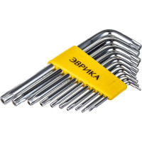 Набор ключей TORX Г-образных Эврика T9-T50 10 предметов ER-15101T 470970