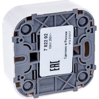 Выключатель Legrand двухклавишный Legrand Quteo IP20 10А 250В винтовые зажимы накладной монтаж белый 782202