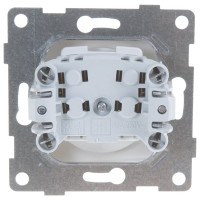 Розетка GUSI ELECTRIC Bravo 1-ой б/з с з/ш, скрытая установка, 16А, 250В, белый С10Р2-001