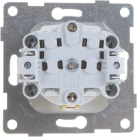 Розетка GUSI ELECTRIC Bravo 1-ой с/з с з/ш, СУ, 16А, 250В, белый С10Р4-001