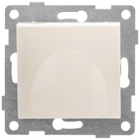 Розетка GUSI ELECTRIC Bravo 1-ой с/з с з/ш и крышкой, СУ, 16А, 250В, бежевый С10Р91-003
