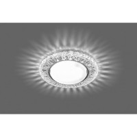 Встраиваемый светильник для натяжных потолков с белой LED подсветкой Feron CD4022 GX53 прозрачный, 29475