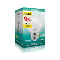 Светодиодная лампа Smartbuy LED G45-9,5W/3000/E27 SBL-G45-9_5-30K-E27