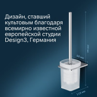 Стойка с туалетной щеткой, хром AM.PM A50A33400
