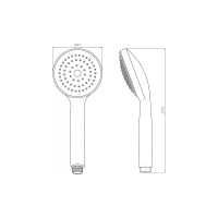 Душевая лейка ARGOTECH MONO 27809