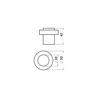 Дверной ограничитель НОРА-М 120 хром 16693