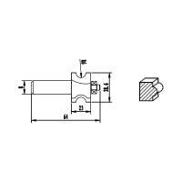 Фреза HM полукруглая (6х23х64х28.6 мм) REDVERG 840651 6625688