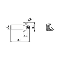 Фреза HM профильная тип F (28.6х14.3х6.35х53.5 мм) REDVERG 840731 6625696