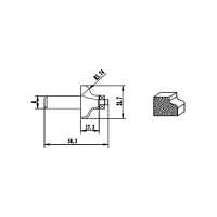 Фреза HM профильная тип G (31.7х17.3х5.74х58.3 мм) REDVERG 840751 6625698