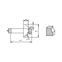 Фреза HM профильная тип B (12.7х18.2х6.35х59.2х38.1 мм) REDVERG 840691 6625692