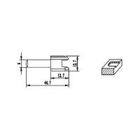 Фреза HM шарнирная шлицевая (12.7х12.7х44.7 мм) REDVERG 840281 6625652