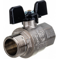 Кран шаровой полнопроходной STOUT 3/4 ВР/НР ручка бабочка SVB-0004-200020 RG00938T5RJ3PO