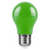 Светодиодная лампа FERON 3W 230V E27 зеленый, LB-375 25922