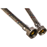 Гибкая подводка для воды ВР 1/2" х ВР 3/8", длина 400 мм STOUT RG008P0SIGT8FI
