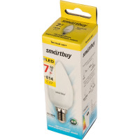 Светодиодная лампа Smartbuy LED C37-07W/3000/E14 SBL-C37-07-30K-E14