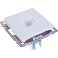 Телефонная розетка Smartbuy RJ11 белая Нептун SBE-05w-S1-PH