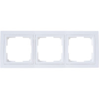 Рамка Smartbuy 3-местная пластик белая Нептун SBE-05w-Plastic-FR-3