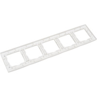 Рамка Smartbuy 5-местная пластик белая Нептун SBE-05w-Plastic-FR-5