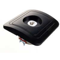 Компьютерная розетка Smartbuy RJ45 1-местная черная Марс SBE-02b-S1-RJ
