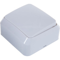 Выключатель Smartbuy 1-клавишный 10А белый Юпитер SBE-03w-10-SW1-0