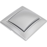 Выключатель Smartbuy 1-клавишный 10А серебро, Венера SBE-01s-10-SW1-0-c
