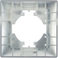 Рамка GUSI ELECTRIC Bravo 1-местная, цвет серебро С1010-004