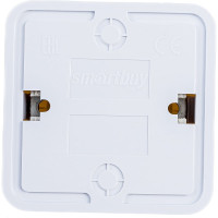 Розетка Smartbuy 1-местная 10А без заземления белая, керамика Юпитер SBE-03w-10-S1-N-c