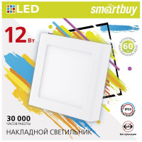 Накладной светильник Smartbuy LED Square SDL 12w/6500K/IP20 SBL-SqSDL-12-65K