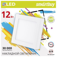 Накладной светильник Smartbuy LED Square SDL 12w/4000K/IP20 SBL-SqSDL-12-4K