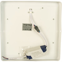 Накладной светильник Smartbuy LED квадрат с подсветкой DLB 18w/3000K+B/IP20 SBLSq1-DLB-18-3K-B