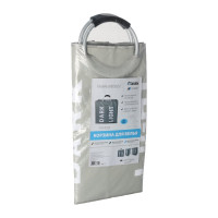 Корзина для белья FIXSEN FX-1021 с алюминиевыми ручками, 58л, серая 1021