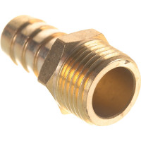 Штуцер пневматический наружная резьба 1/2- елочка 18 мм ROCKFORCE RF-MH08/12(26145)