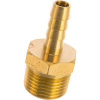 Штуцер пневматический наружная резьба 3/8- елочка 6 мм ROCKFORCE  RF-MH06/04 RF-MH06/04(1902)