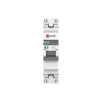 Автоматический выключатель EKF PROxima ВА 47-63, 1P, 2А, D, 4,5kA mcb4763-1-02D-pro