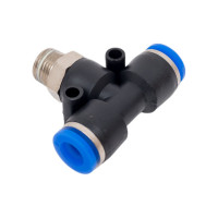 Фитинг Т-образный с наружной резьбой (6 мм; 1/8") для пластиковых трубок ROCKFORCE RF-SPB06-01(2052)