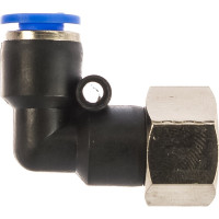 Фитинг угловой для пластиковых трубок (6 мм; 1/4F) ROCKFORCE RF-SPLF06-02(2317)