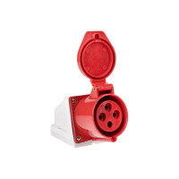 Розетка стационарная наружная EKF 114 3Р+РЕ 16А 380В IP44 ps-114-16-380