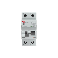 Дифференциальный автомат EKF AVERES DVA-6, 1P+N, 16А, C, 30мА, A, 6кА rcbo6-1pn-16C-30-a-av