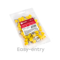 Штыревой втулочный изолированный наконечник EKF НШвИ(2) 6.0-14 50 шт PROxima nhvi2-6.0-14