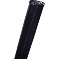 Телефонный кабель Cablexpert  4 жилы, плоский, многожильный, 100 м, черный TC1000S/bl-100m