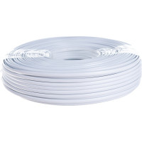 Телефонный кабель Cablexpert 4 жилы, плоский, многожильный, 100 м, белый TC1000S-100m