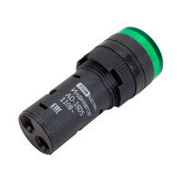 Лампа TDM ELECTRIC AD-16DS LED матрица d16мм зеленый 110В AC/DC SQ0702-0068